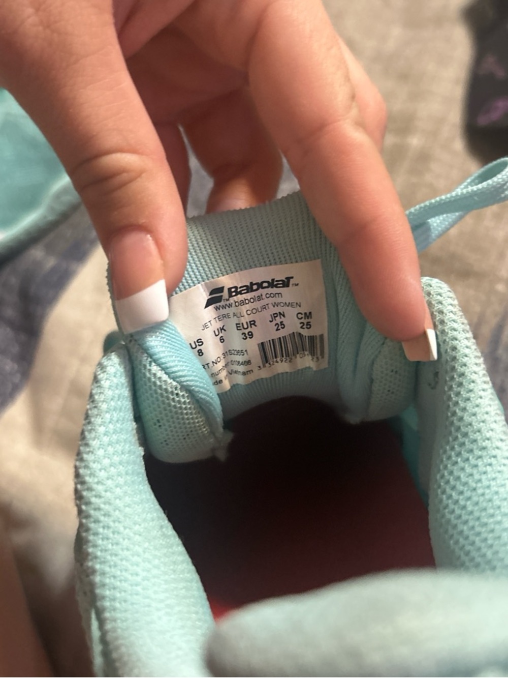 Babolat Women's Light Blue Tennis Shoe